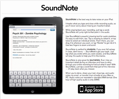 soundnote evernote and livescribe are types of what